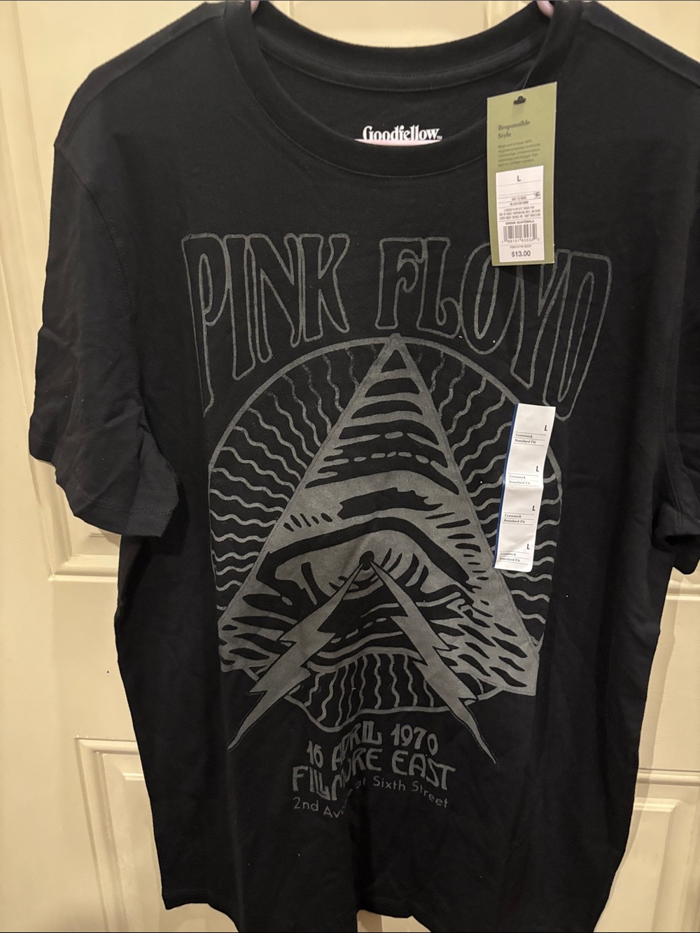 Goodfellow & Co Black Pink Floyd Graphic Tee